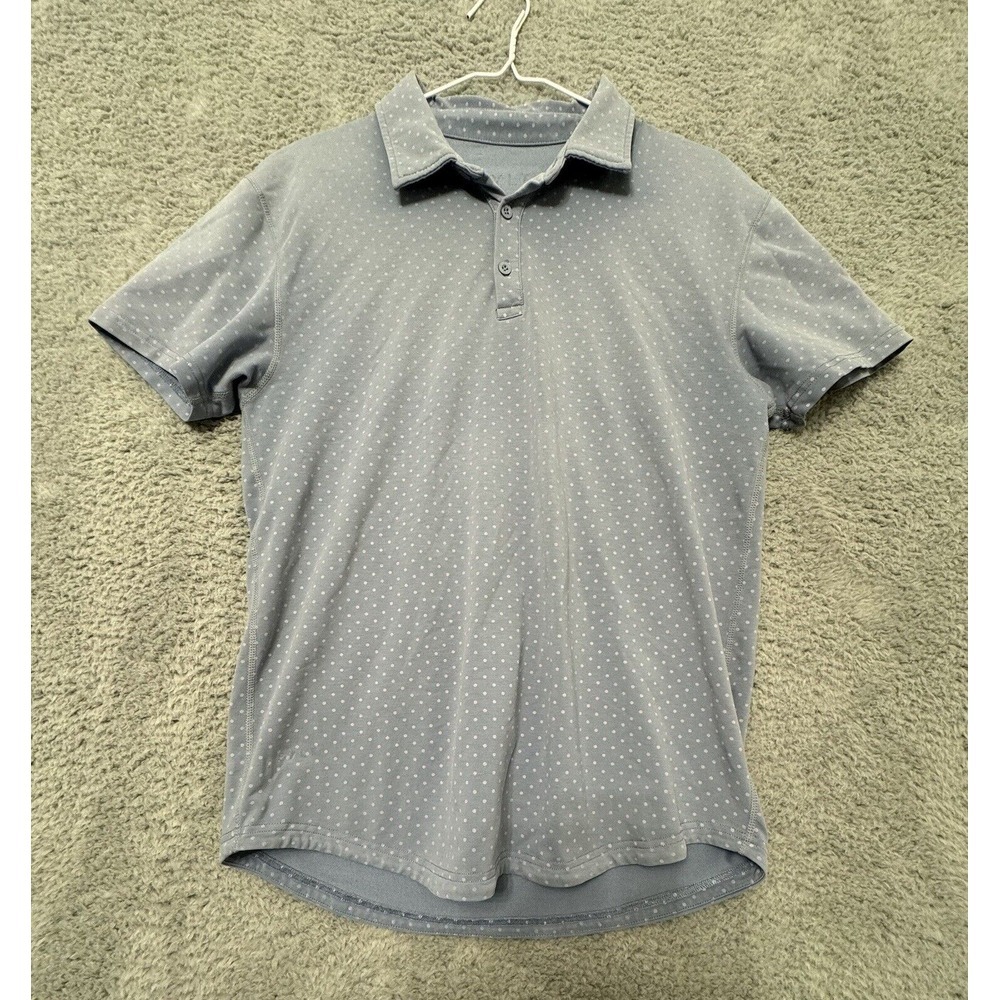 BYLT Performance Polo Shirt Mens Polkadot Premium Basics - Picture 1 of 5